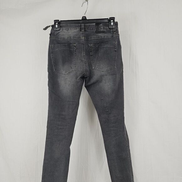 One By One Teaspoon II Freebird Low Waist Short Rise Fitted Leg Size 26 Patched - Picture 6 of 8